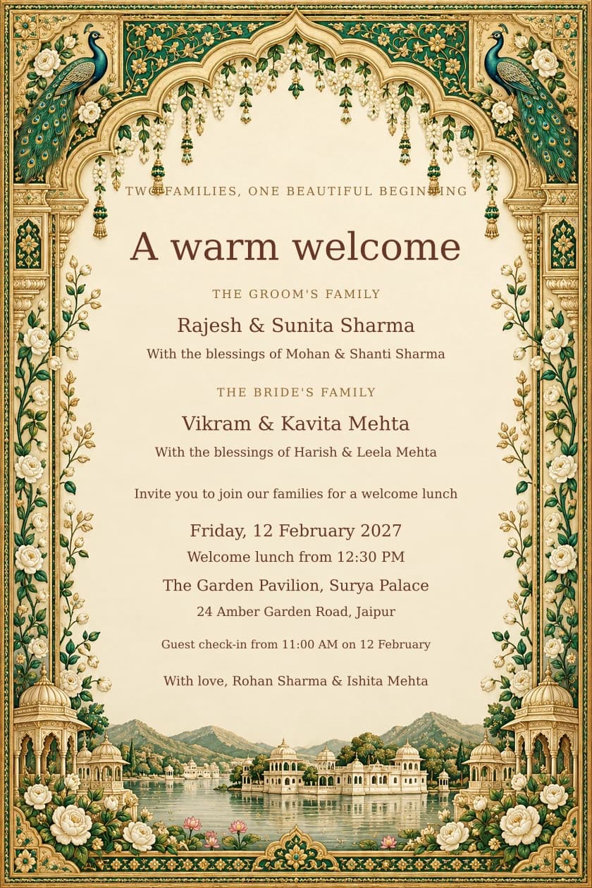 Emerald Palace: Family & welcome