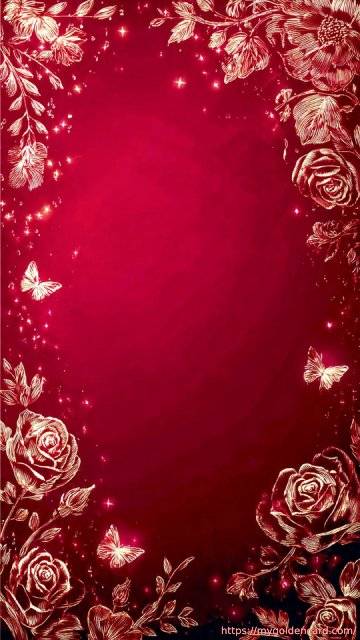 Classic Wedding Card Luxury Gold Design