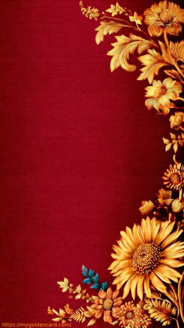 Luxury Maroon Gold Wedding Card Design