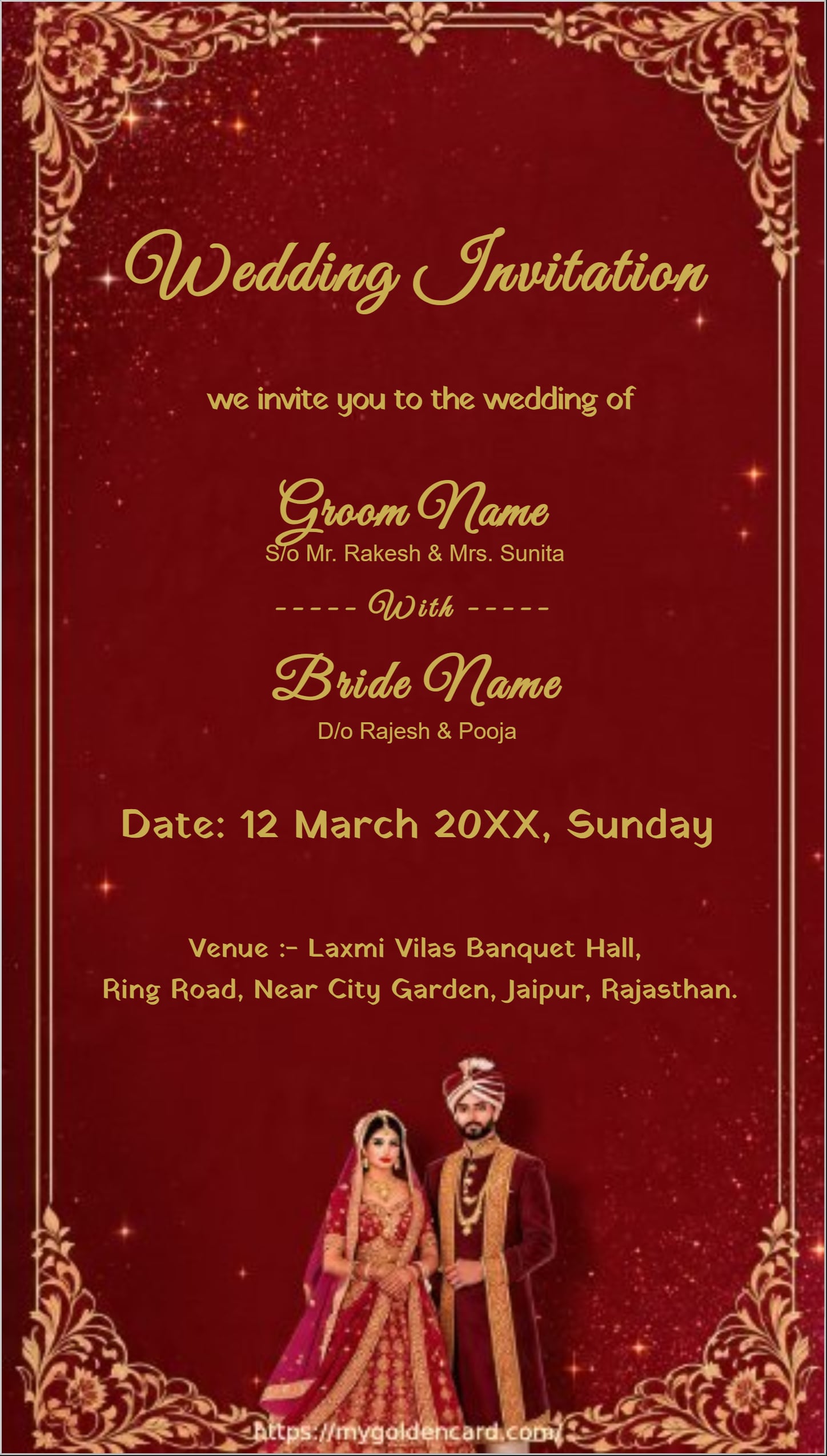 Marron & Gold Elegant Design